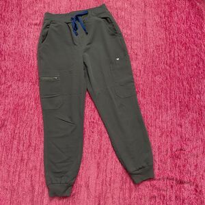 Figs Zamora High Waist Jogger Scrub Pants Limited Edition Pride Gray Size Small